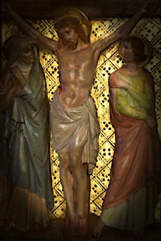 Jésus meurt sur la croix.