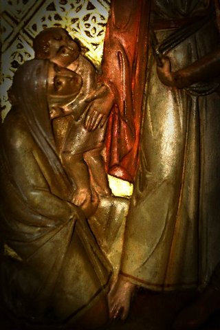 Jésus console les filles de Jérusalem.